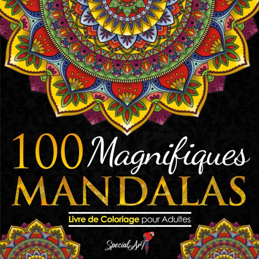 100 Magnifiques Mandalas : Livre de Coloriage pour Adultes (Volume 2) - 213 pages Format 21,5 x 21,5 cm