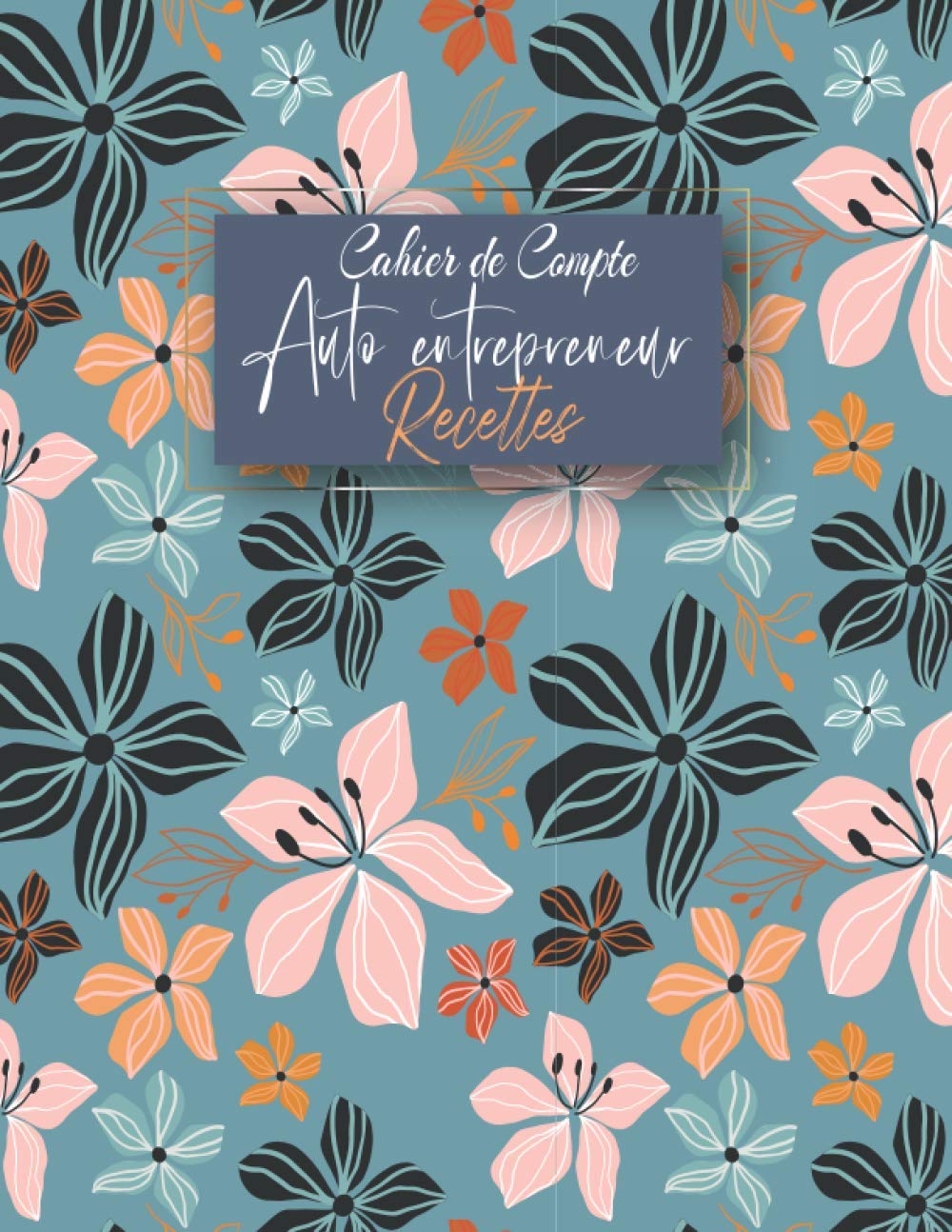 Cahier de compte : Livre des recettes auto entrepreneur - 120 pages Format 21,5 x 28 cm