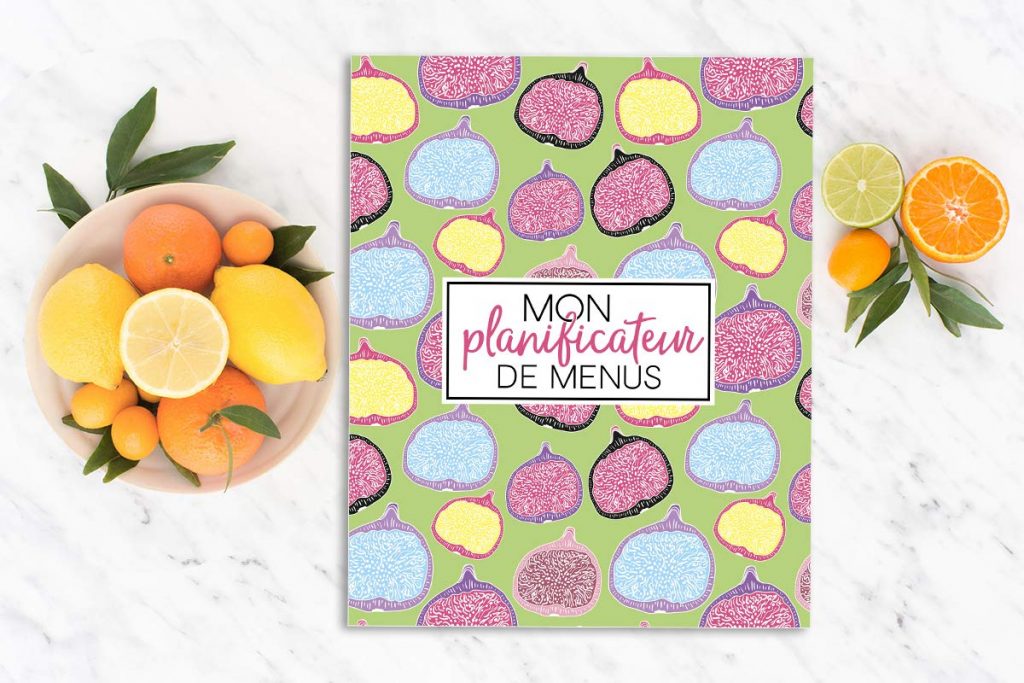 Mon planificateur de menus : Organise, suis et planifie tes menus de la semaine - 108 pages Format 19x23cm