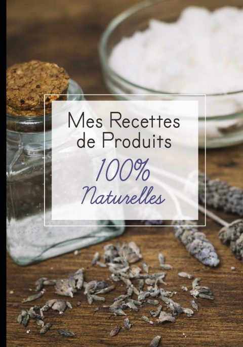 Cahier recettes 100% naturelles cosmétiques et ménagers : Noter des recettes de produits ménagers et cosmétiques bio fait maison - 110 pages Format 18 x 25 cm