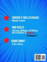 1000 SUDOKU Adulte - Facile à Difficile + 72 Diaboliques - 22 Inhumains - 248 pages Format 21,5 x 28 cm