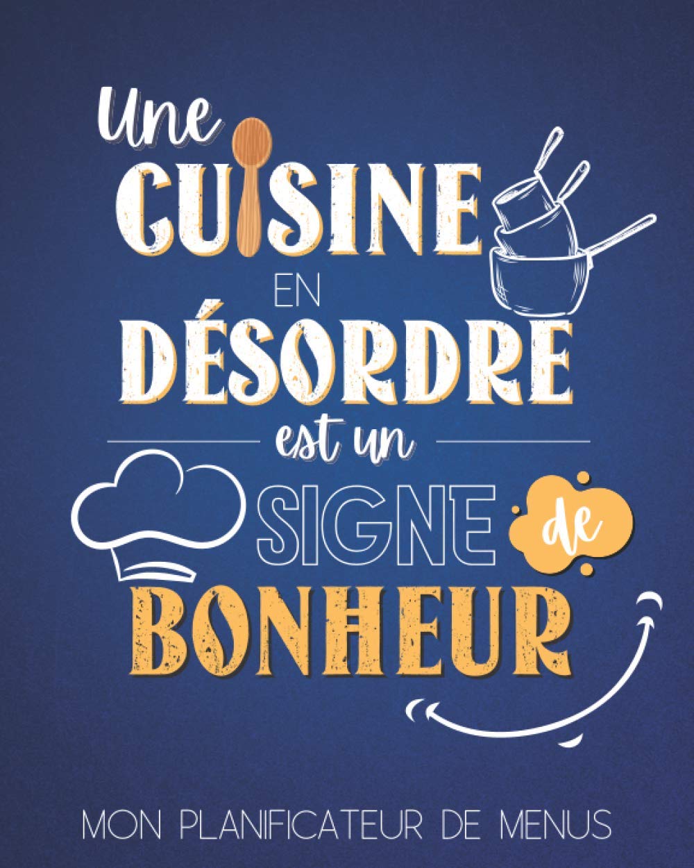 Planificateur de menus : Planificateur de repas hebdomadaire avec listes de courses - 108 pages Format 20x25 cm
