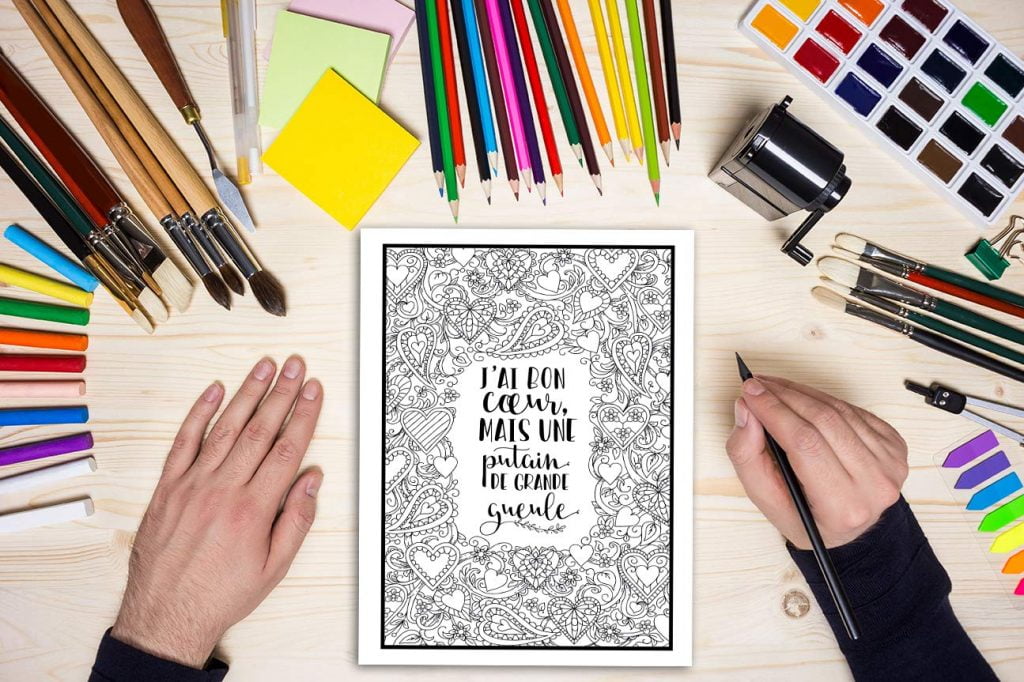 Mamie a besoin d'un p*tain de verre de vin : Un livre de coloriage grossier pour adultes - 108 pages Format A4