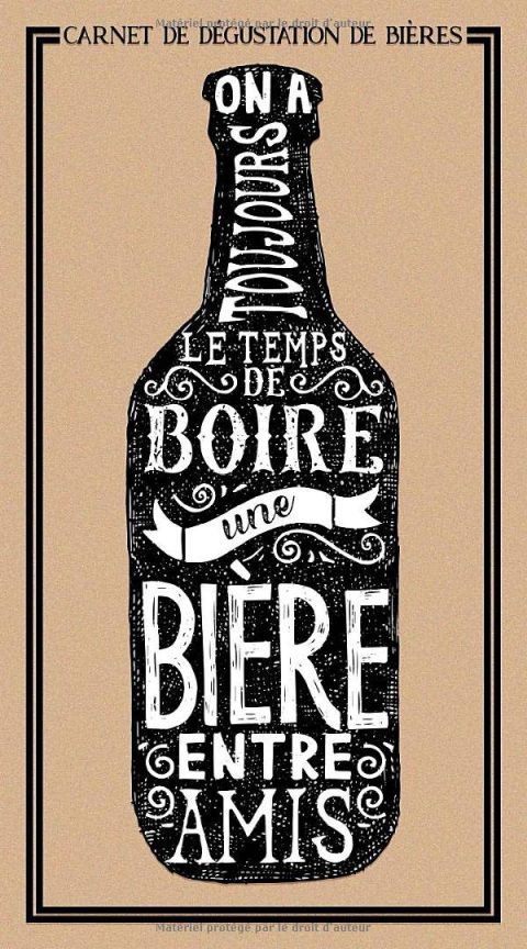 Carnet de dégustation de bières - 108 pages Format 12x23 cm