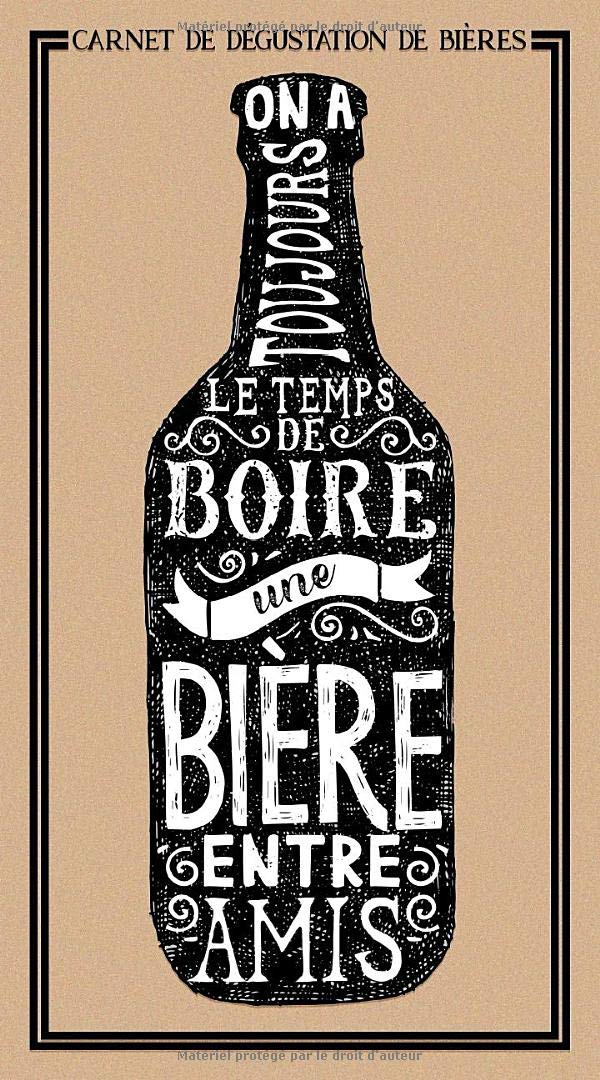 Carnet de dégustation de bières - 108 pages Format 12x23 cm