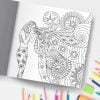 Livre De Coloriage Pour Les Filles Âge 10+: animaux, fées, sirènes, princesses, chevaux - 77 pages Format 21,5 x 21,5 cm