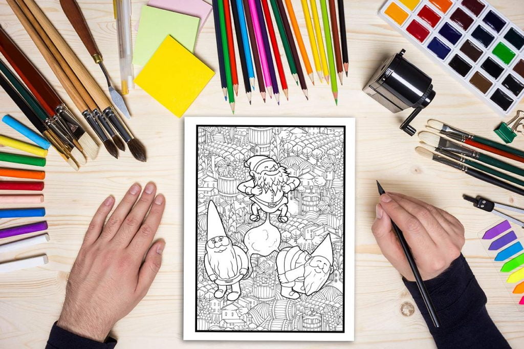 Pets magiques : Un livre de coloriage pour adultes - 30 pages drôles à colorier avec nains, sirènes, licornes, dragons & autres créatures magiques - 66 pages Format A4