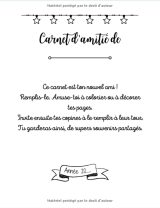 Carnet de l'amitié - Un carnet souvenir à remplir avec tes amies : Mon journal secret à remplir avec mes copines - Format 21,5 x 28 cm - 43 pages