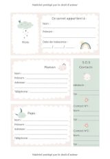 CARNET DE SUIVI BÉBÉ - 200 JOURS : Suivi allaitement, soins, médicaments, sommeil, activité - 202 Pages Format 18 x 25 cm