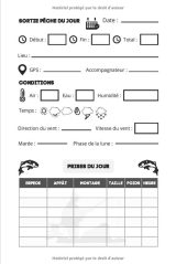 Carnet de pêche : Très facile à remplir - Une idée cadeau réussie - 108 pages Format 15 x 22 cm