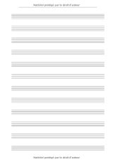 Papier à Musique - 12 portées : Cahier de Musique avec 12 Portées - Solfège, Piano, Composition - A4 - 110 partitions vierges