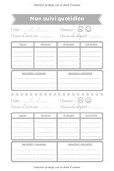 Carnet de liaison Parents - Nounou: Journal de communication à remplir entre parents et assistante maternelle pour les jours de garde - 153 pages Format 15 x 22 cm