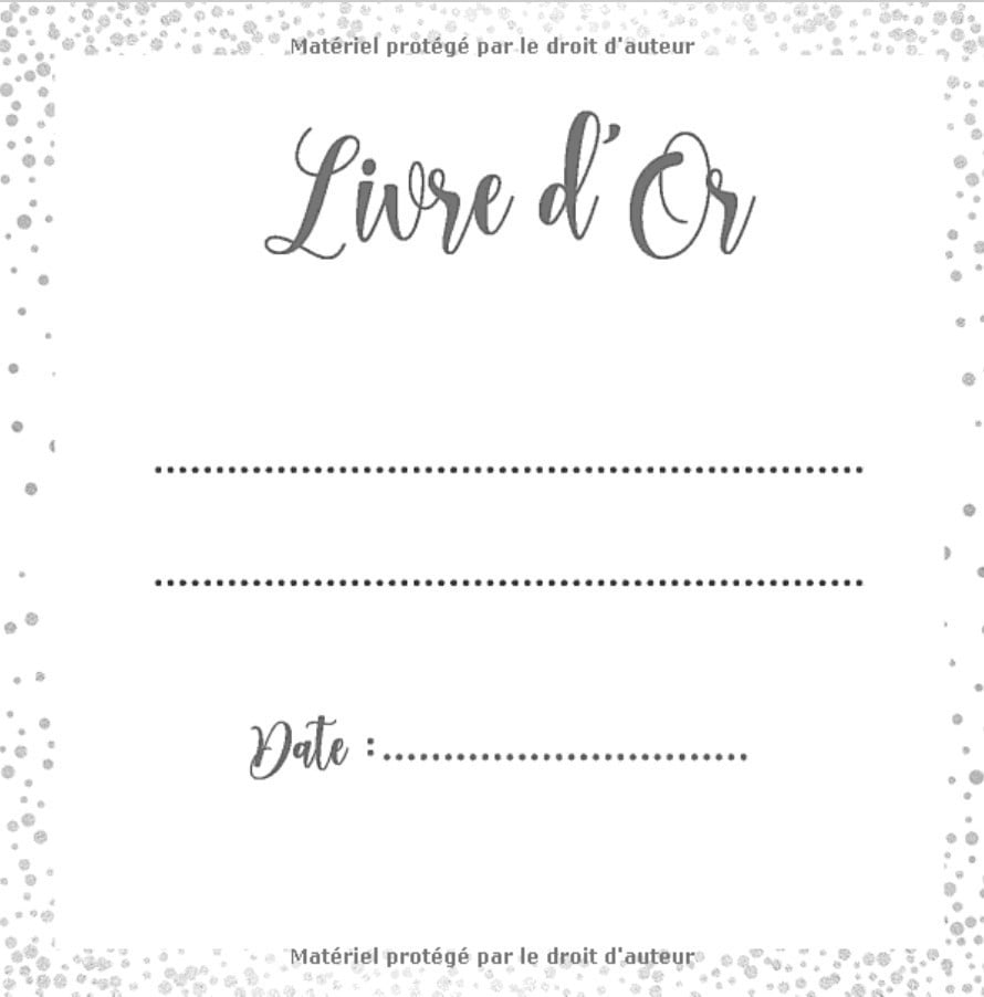LIVRE D'OR : Mariage | Anniversaire | Baby Shower | Naissance | Baptême | 101 pages Format 21,5 x 21,5 cm