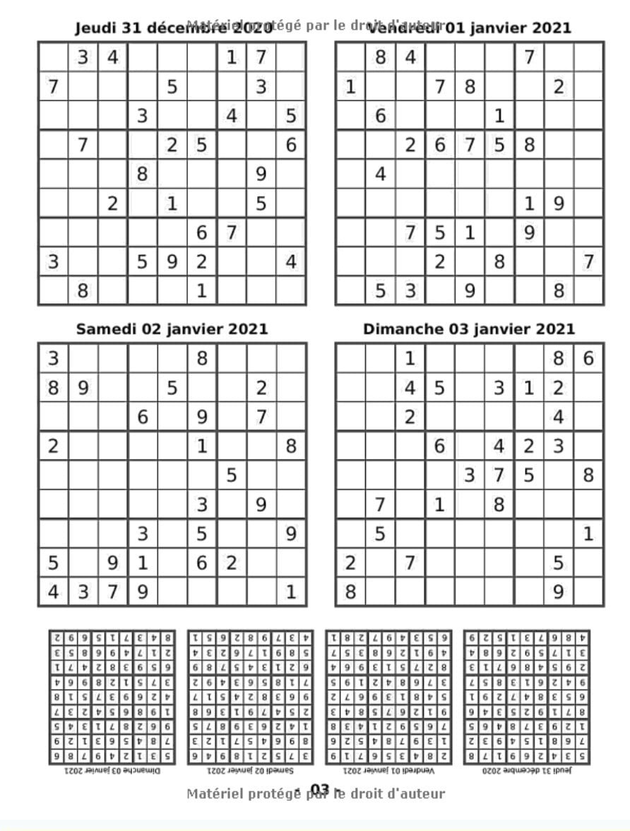 Sudoku Calendrier 2021 Journalier - Livre Adulte Grand Format - Facile à Difficile : Un Puzzle daté par jour pendant les 365 jours de l'année 2021 - 112 pages Format 21,5 x 28 cm