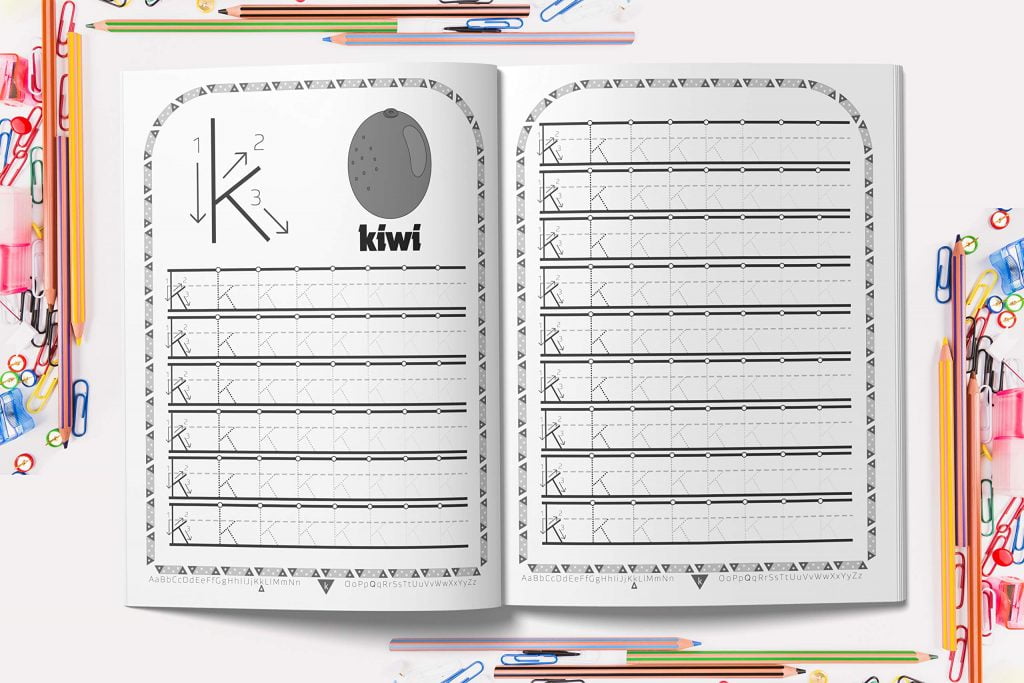 Cahier d'Ecriture des Lettres: Apprenez à votre enfant l’écriture des lettres de l’alphabet - 4 ans et plus - 105 pages Format A4