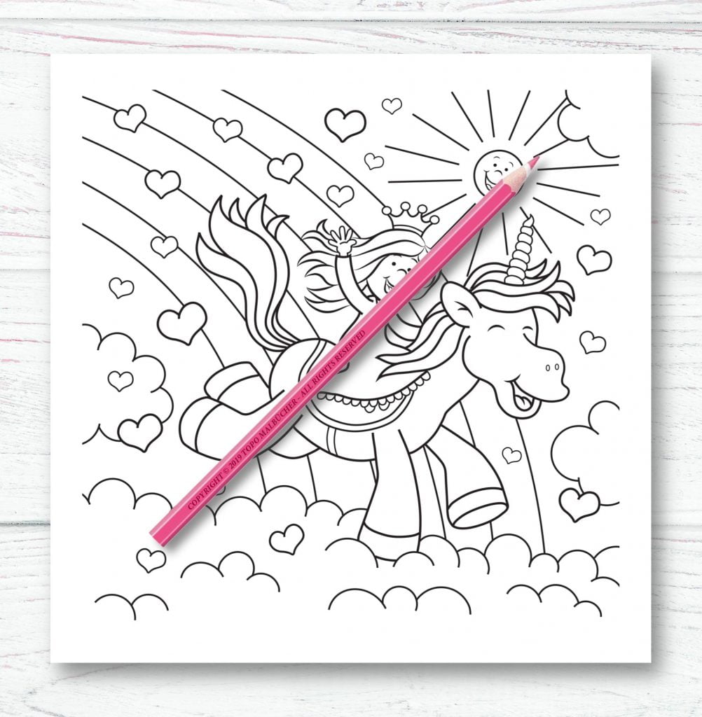 Licornes Livre de coloriage pour enfants et adultes - Format 21,5 x 21,5 cm - 66 pages