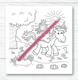 Licornes Livre de coloriage pour enfants et adultes - Format 21,5 x 21,5 cm - 66 pages