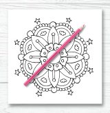 Mandala Livre de Coloriage pour Enfants -Cahier de Coloriage facile - 51 pages Format 21x21 cm