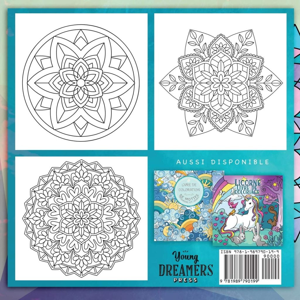Mandala enfant: Livre de coloriage pour enfants avec des mandalas amusants, faciles et relaxants - 65 pages Format 21,5 x 21,5 cm