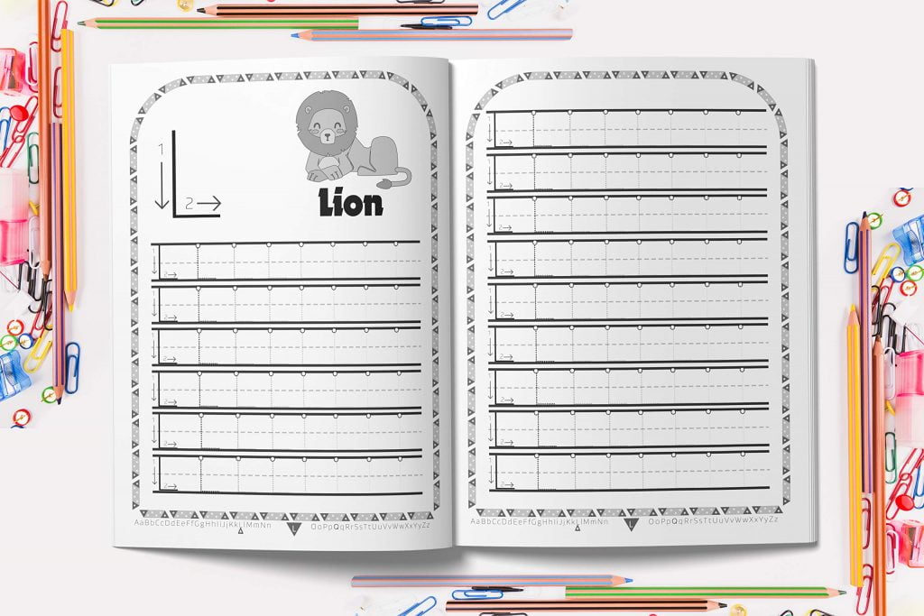 Cahier d'Ecriture des Lettres: Apprenez à votre enfant l’écriture des lettres de l’alphabet - 4 ans et plus - 105 pages Format A4
