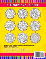 Mandala livre de coloriage pour enfants de 5-9 ans : 31 pages avec mandalas faciles et plus avancés - Format 21,5 x 28 cm