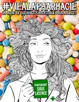 Livre de coloriage anti-stress drôle, original et sarcastique pour pharmaciens et étudiants en pharmacie - 102 pages Format A4