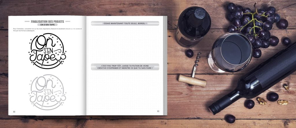 Dégage, je fais du p*tain de lettrage : Lettrage et calligraphie moderne pour débutants et créatifs - 106 pages Format A4