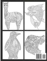 101 animaux livre de coloriage pour adultes : Motifs de mandalas réduisant le stress - Format A4 - 206 pages
