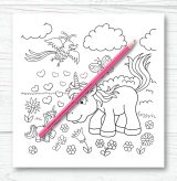 Licornes Livre de coloriage pour enfants et adultes - Format 21,5 x 21,5 cm - 66 pages