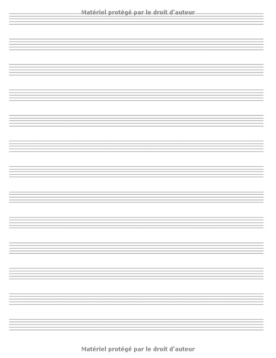 Cahier de musique : Carnet de Musique Avec Portée, Cahier de Partitions, Grand Format - 101 pages Format 21,5 x 28 cm