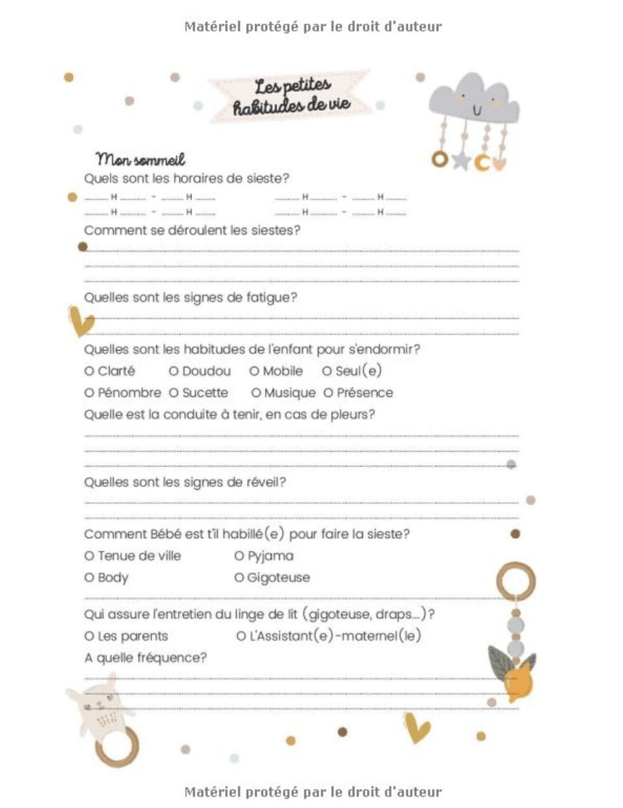 CAHIER DE LIAISON PARENT - ASSISTANT(E)-MATERNEL(LE) - CRECHE - MAM: 1 AN DE SUIVI : 165 pages Format 17 x 22 cm