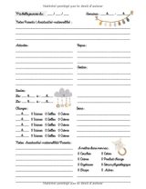 Une année de bonheur avec ma Nounou : Cahier de liaison Parents Assistante-maternelle - 246 pages Format 16 x 22 cm