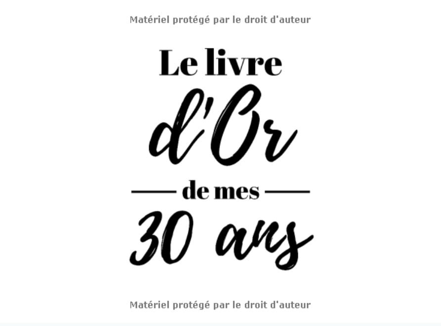 Le livre d'or de mes 30 ans : Livre d'or pour anniversaire - 30 ans | Cadeau personnalisable pour fête d'anniversaire | 80 pages, 20,95 x 15,24 cm