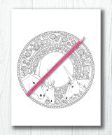 Licornes Livre de coloriage mandala - 60 belles licornes - 126 pages Format A4