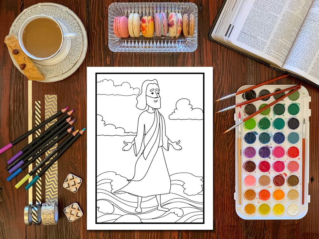 La Bible : Livre de coloriage pour enfants : 35 pages à colorier remplies d'histoires bibliques et de versets des Saintes Écritures pour les 3/10 ans - 74 pages Format A4