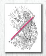 Licornes Livre de coloriage mandala - 60 belles licornes - 126 pages Format A4