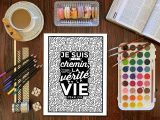 Colorie les paroles de Jésus : Un livre de coloriage chrétien pour adultes - 96 pages Format A4