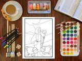 La Bible : Livre de coloriage pour enfants : 35 pages à colorier remplies d'histoires bibliques et de versets des Saintes Écritures pour les 3/10 ans - 74 pages Format A4
