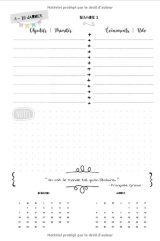 Mon Agenda Citations & Pensées Positives 2021 : Semainier Janvier à Décembre 2021 - Une semaine par double page - 112 pages Format 15 x 22 cm