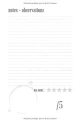 Vins carnet de dégustation : Journal, cahier, livre à remplir pour les amateurs de vins - 60 fiches détaillées à compléter - 124 pages Format 15x22 cm