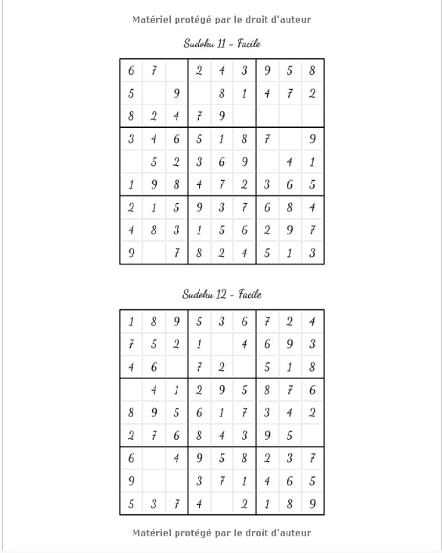 Sudoku Adulte Facile-Moyen-Difficile : 200 Sudoku pour les adultes avec solutions à la fin du livre - 126 pages Format 20 x 25 cm