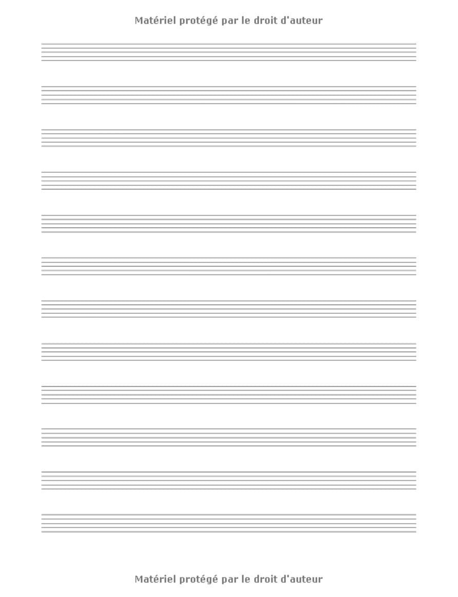 Cahier de musique : Carnet de partitions - Papier manuscrit - 12 portées par page - 108 pages - Grand format 21,5 x 28 cm