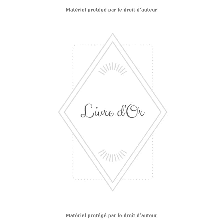 Livre d'Or Mariage, Anniversaire, EVJF, Noce, Baby shower, Pacs, Fête, Baptême, Départ retraite | 101 pages à remplir | Format carré 21x21 cm