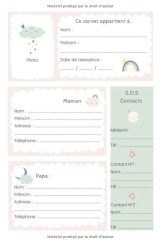 CARNET LIAISON NOUNOU : cahier de transmissions nounou parents pour faciliter la communication au quotidien - Journal de bord de bébé - 100 pages Format 15 x 22 cm