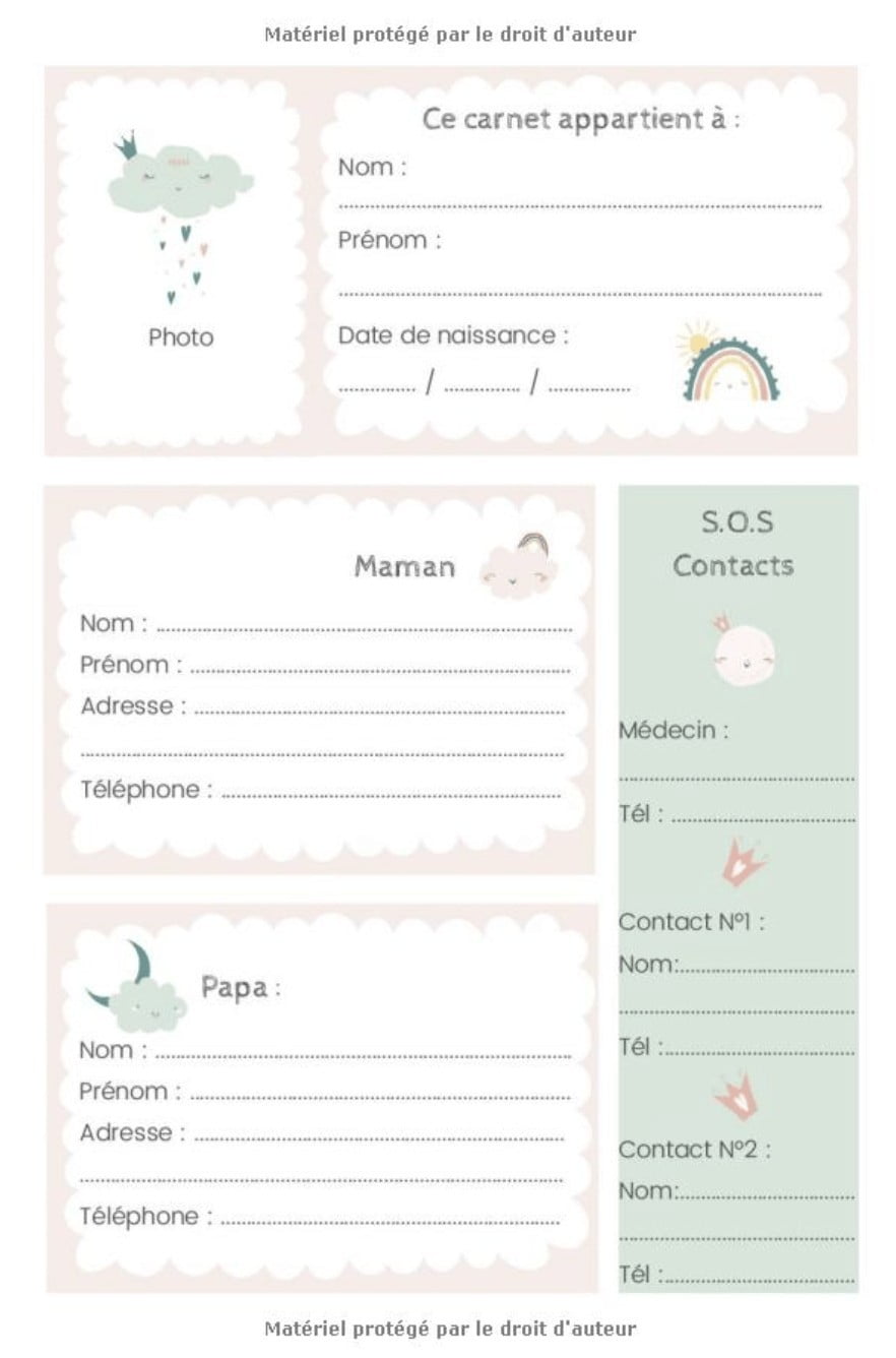 CARNET LIAISON NOUNOU : cahier de transmissions nounou parents pour faciliter la communication au quotidien - Journal de bord de bébé - 100 pages Format 15 x 22 cm