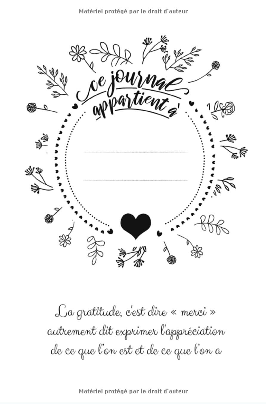 journal de gratitude 52 semaines pour valoriser ses émotions positives : chassez les idée négatives | 106 pages Format 15 x 22 cm