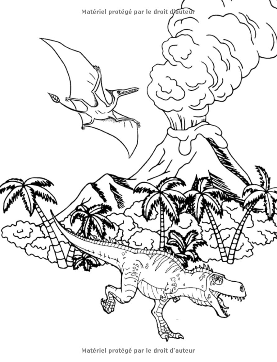 Dinosaure Livre de Coloriage Pour les Enfants de 4 à 8 Ans - 67 pages Format A4