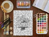 Colorie les paroles de Jésus : Un livre de coloriage chrétien pour adultes - 96 pages Format A4
