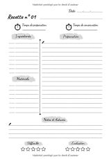 Mes Recettes Naturelles : Mon carnet des recettes cosmétiques et ménagers - 100 Recettes à Compléter - Format 18x25 cm