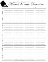 Planificateur de Menus : Carnet Parfait pour Organiser, Suivre et Planifier vos Menus & Liste de Courses de la semaine - 106 pages Format 18 x 22 cm